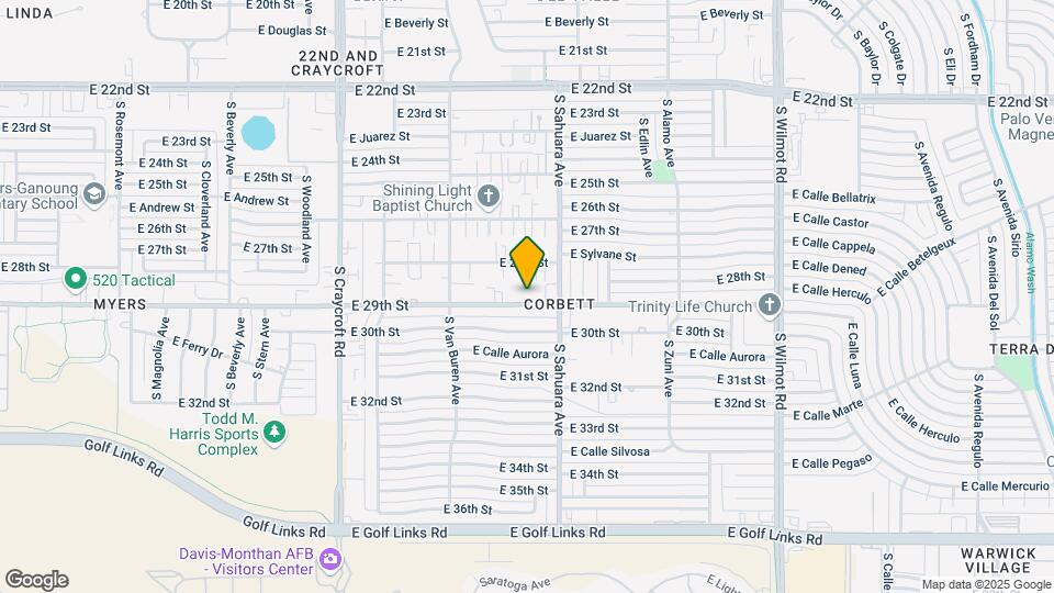 5823-5827 E 29th St Map and Location Details