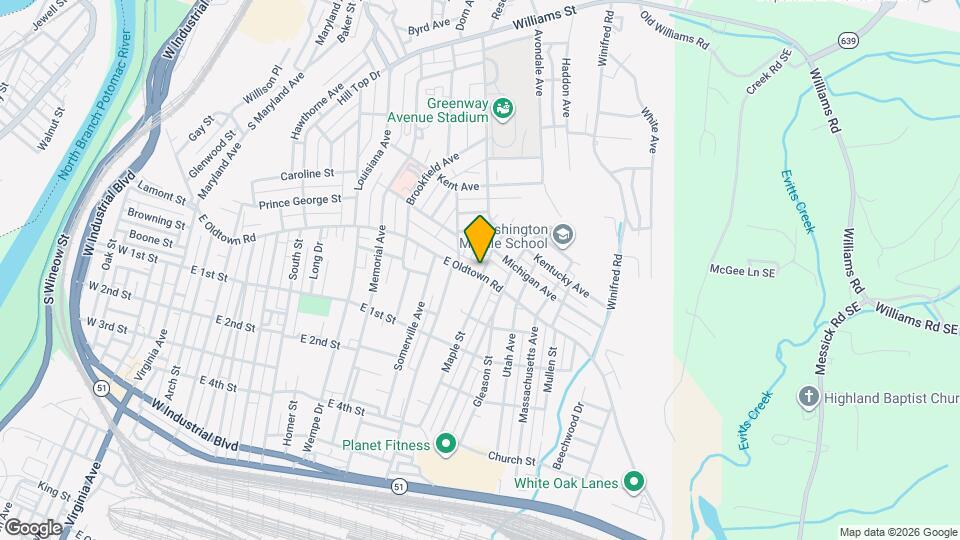 820 E Oldtown Rd Map and Location Details