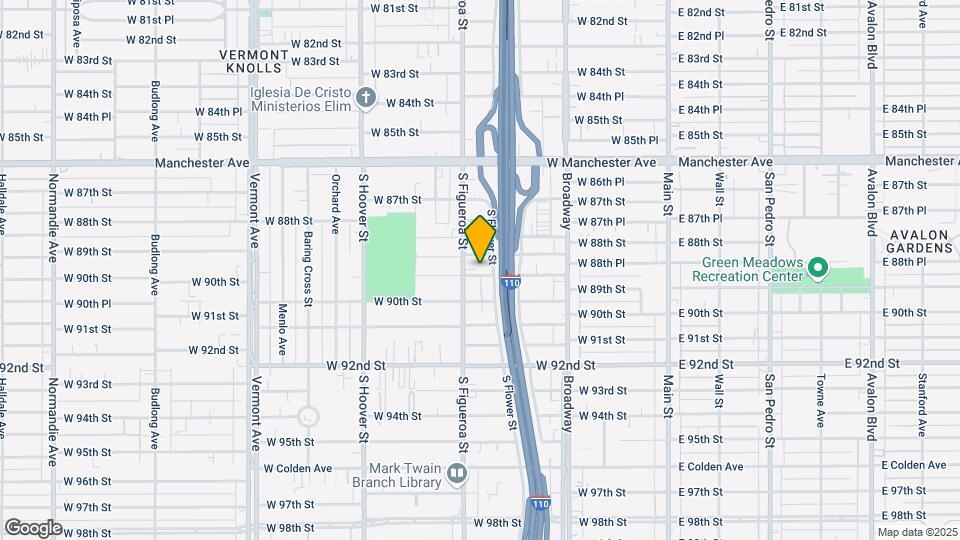 445 W 89th St Map and Location Details