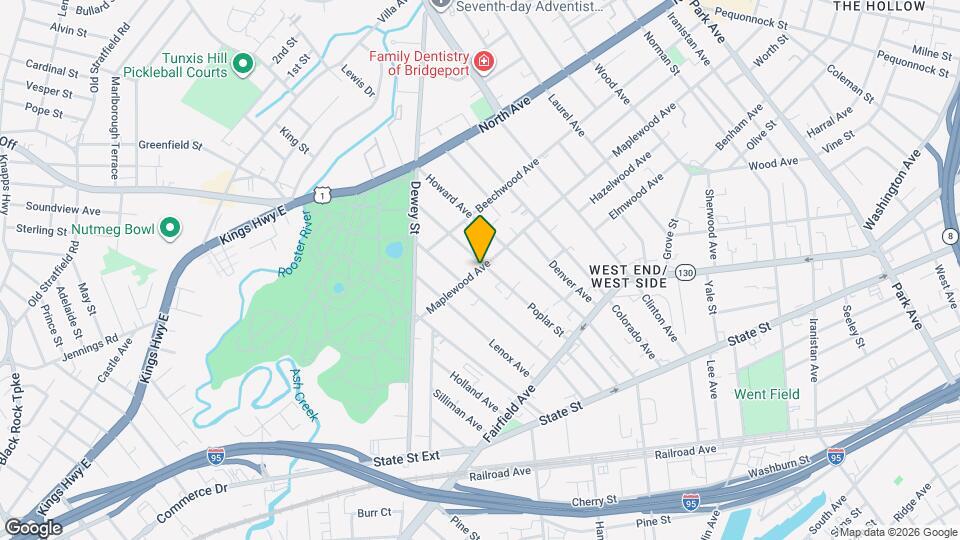 255 Poplar St Map and Location Details