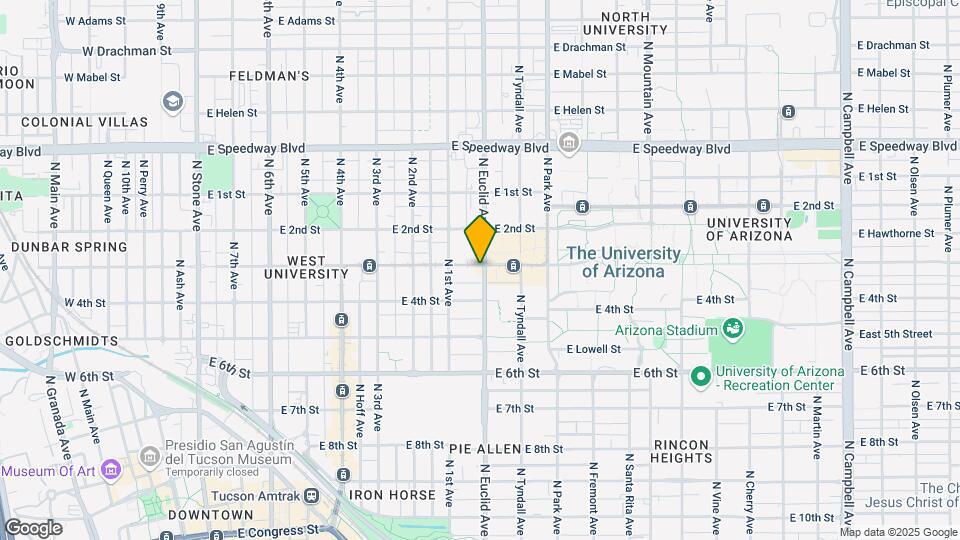 744 E University Blvd Map and Location Details