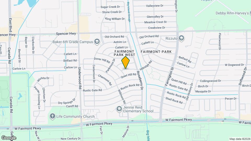 10014 Hillridge Rd Map and Location Details