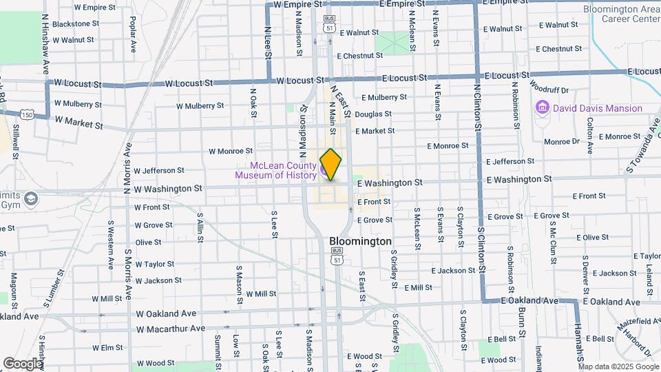 108 W Washington St Map and Location Details