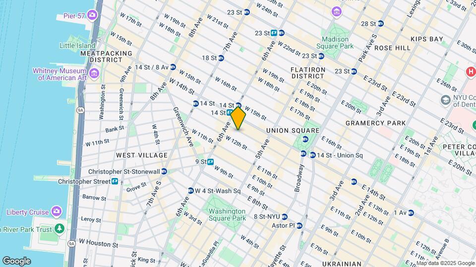42 W 13th St Mapa y Detalles de la Ubicación