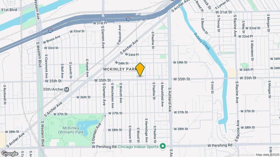 1754 W 35th St Map and Location Details