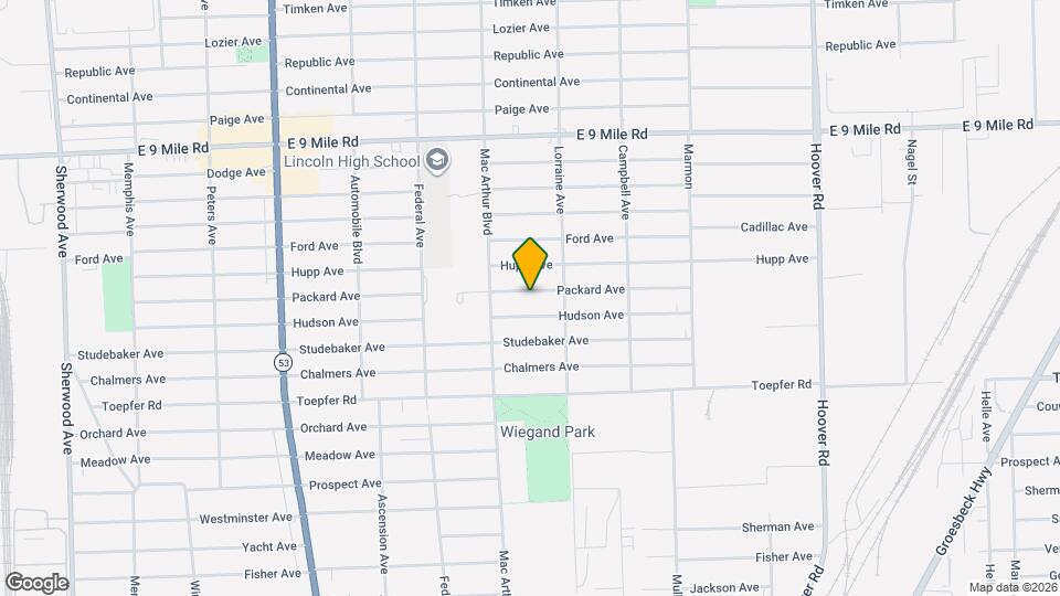 8688 Packard Ave Map and Location Details