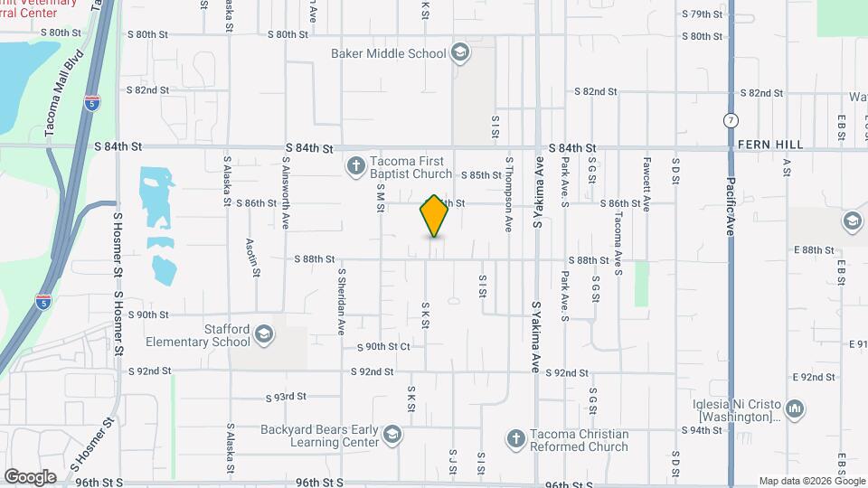 1017 S 88th St Map and Location Details