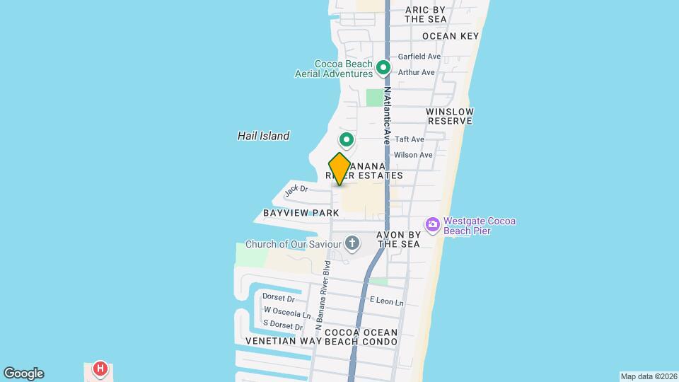 5650 N Banana River Blvd Map and Location Details