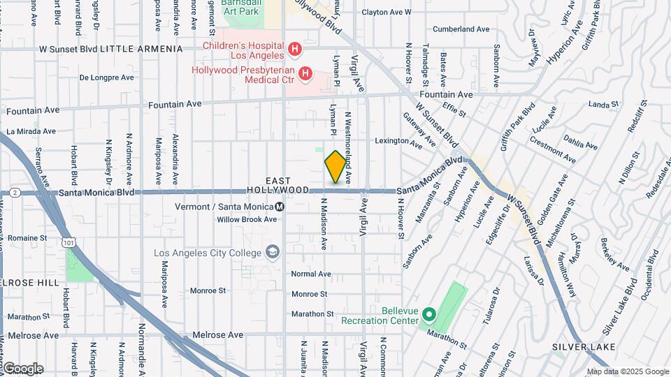 4575 Santa Monica Blvd-Unit -503 Mapa y Detalles de la Ubicación