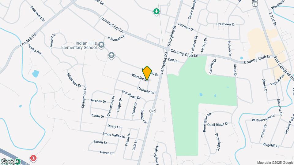 107 Wayside Dr Map and Location Details