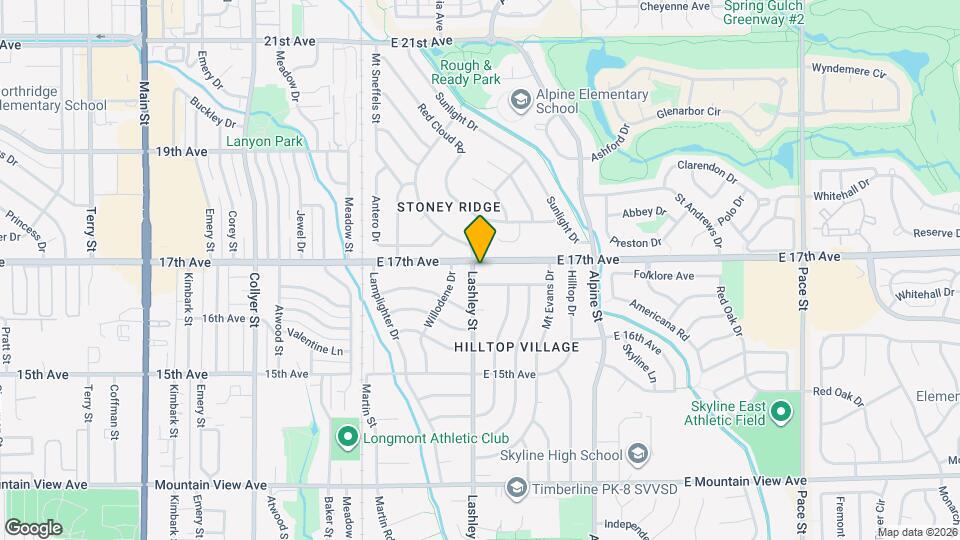 1666 Lashley St Map and Location Details