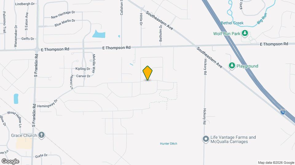 9203 Hemingway Dr Map and Location Details