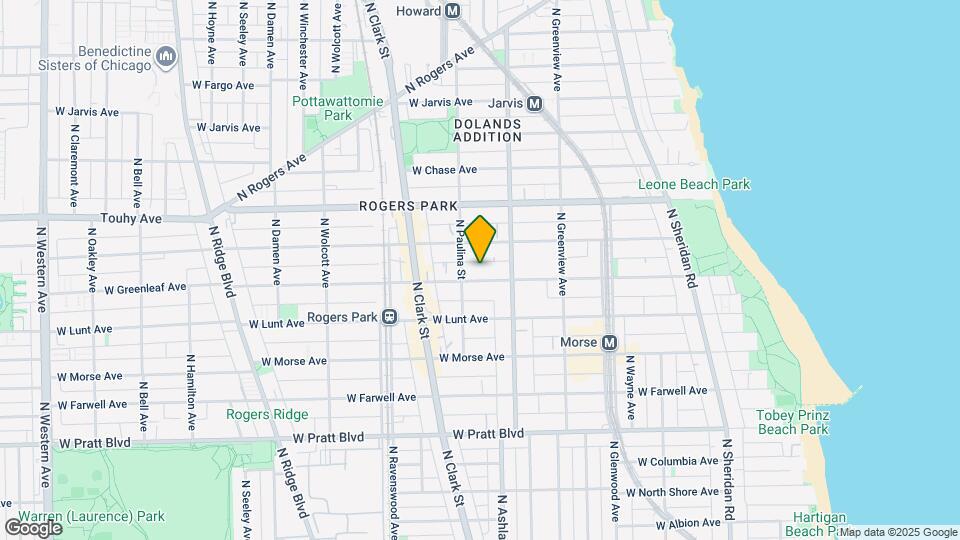 1646 W Greenleaf Ave Mapa y Detalles de la Ubicación