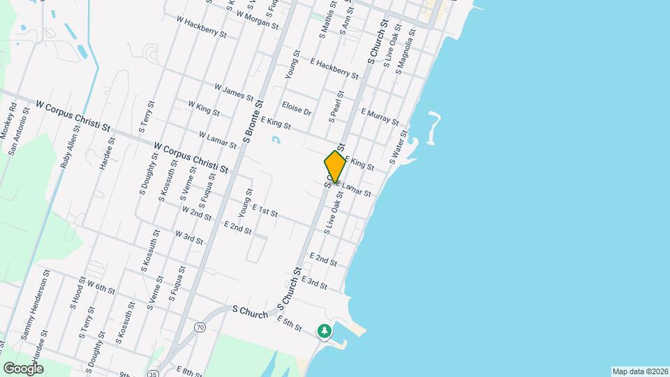 1307 S Live Oak St Map and Location Details