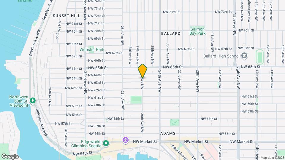 6308 26th Ave NW Map and Location Details