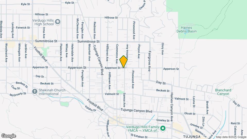 10255 Samoa Ave Mapa y Detalles de la Ubicación