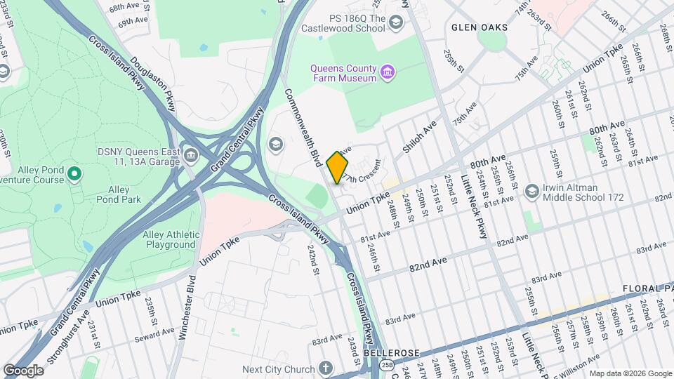 76-37 Commonwealth Blvd Map and Location Details