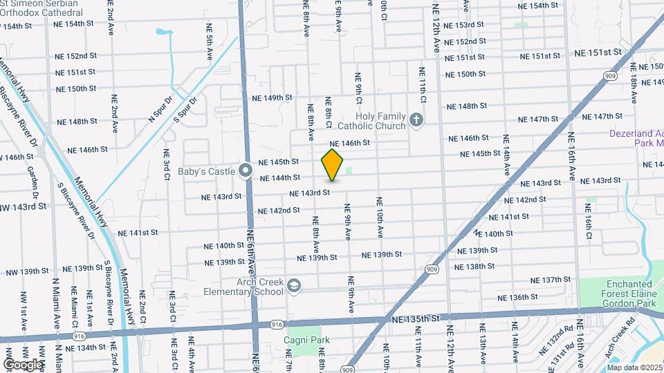 855 NE 143rd St Map and Location Details