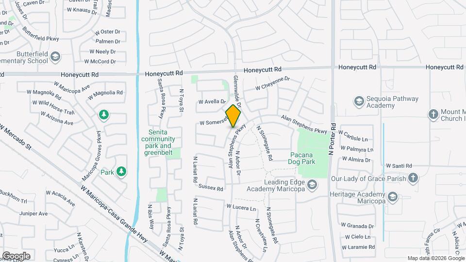 19165 N Ventana Ln Map and Location Details