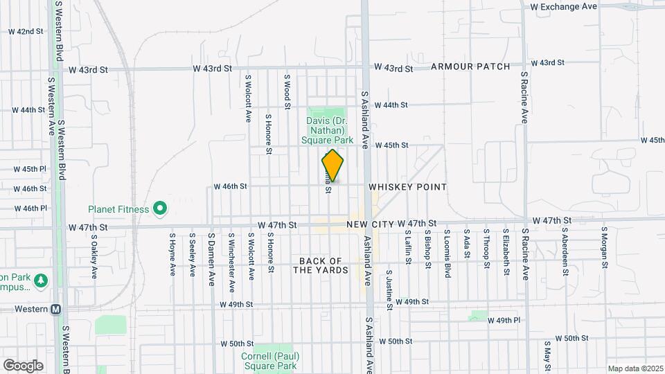 4601 S Paulina St Map and Location Details