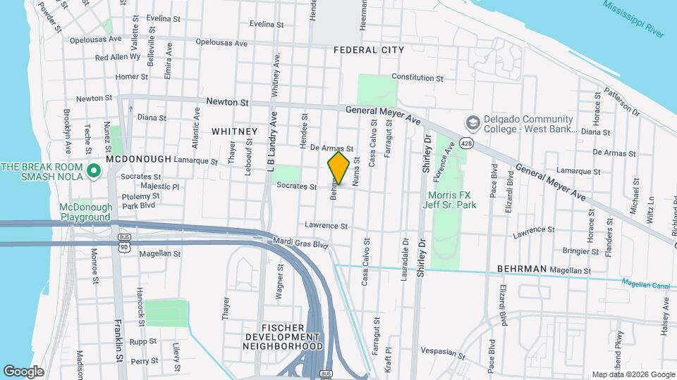 1402 Behrman Ave Mapa y Detalles de la Ubicación