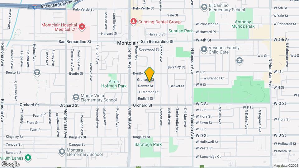 5426 Denver St Map and Location Details