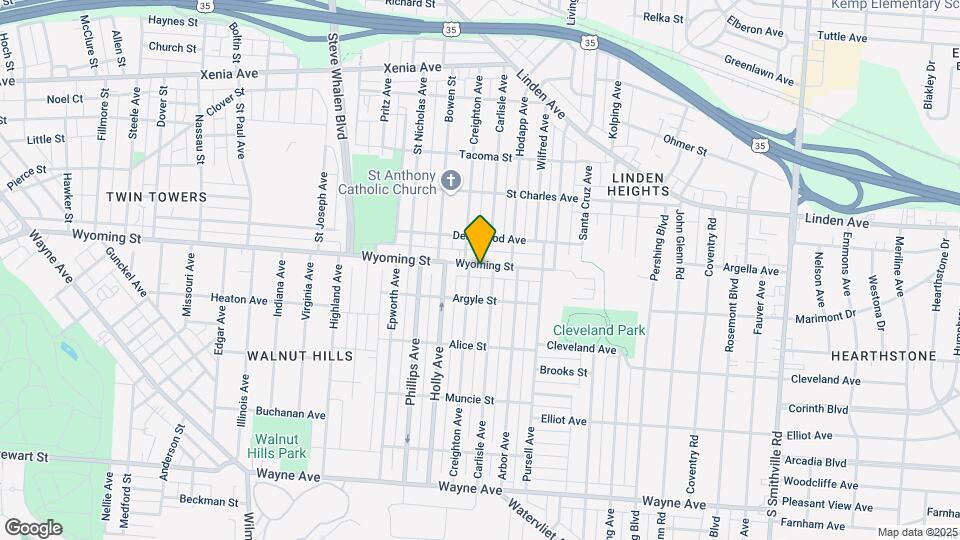 2104-2108 Wyoming St Map and Location Details