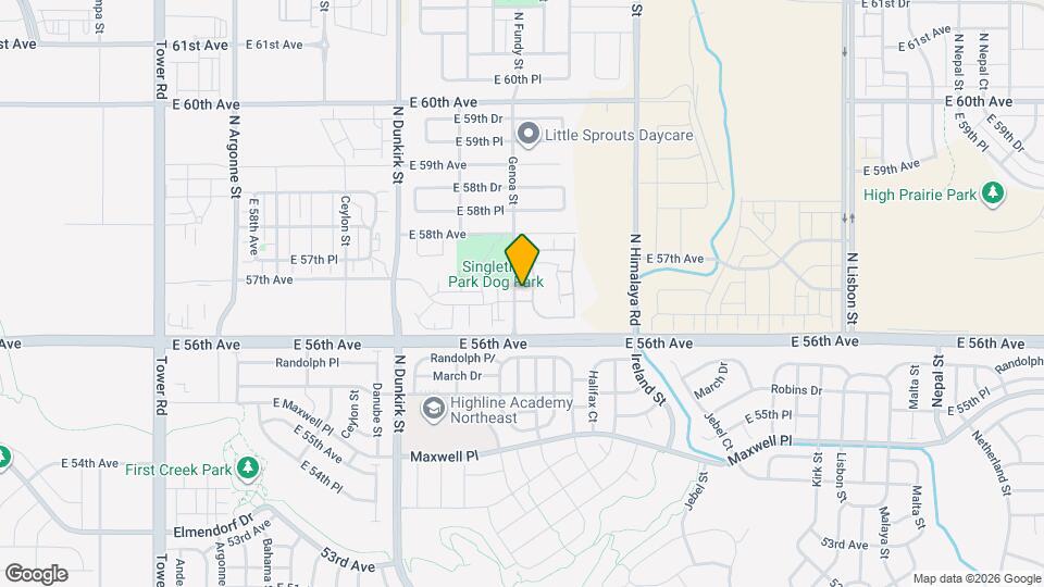 5705 N Genoa Way Map and Location Details