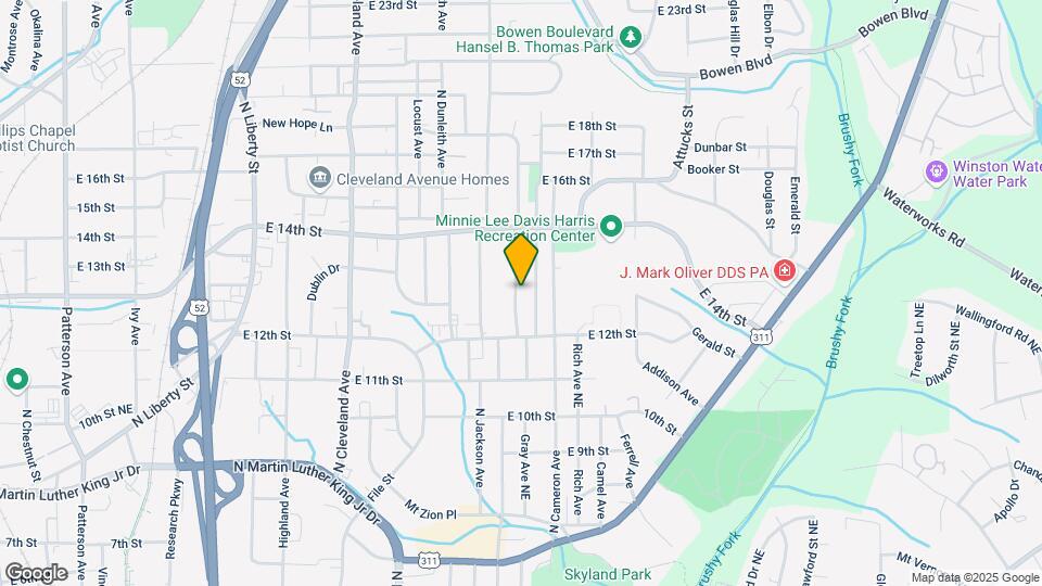 1241-1245 Hattie Ave Map and Location Details