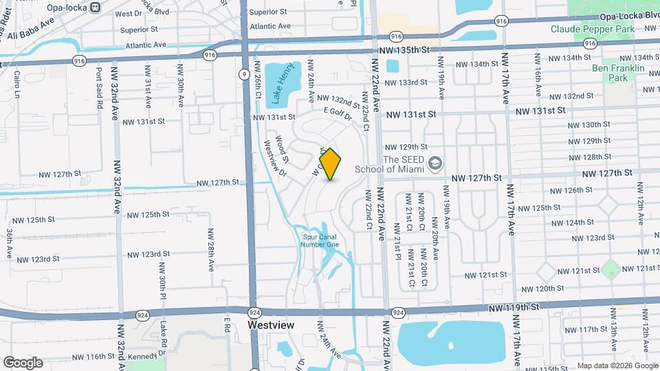 12621 NW 23rd Pl Map and Location Details