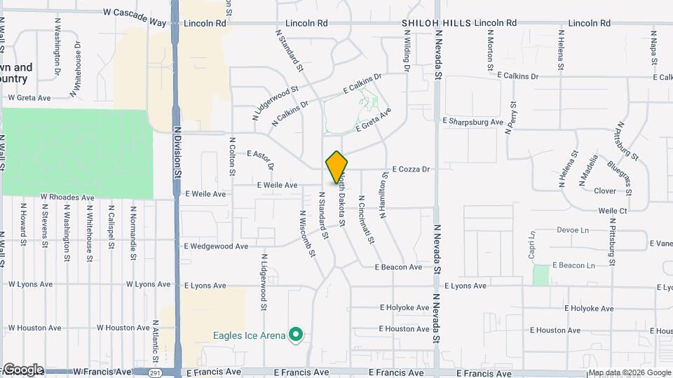 7111 N Dakota St Map and Location Details