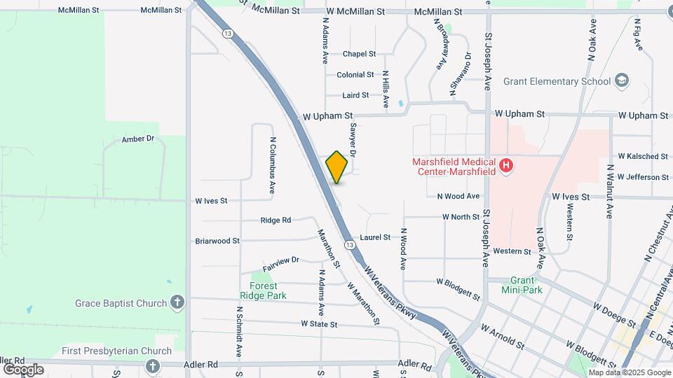1515 W Veterans Pkwy Map and Location Details
