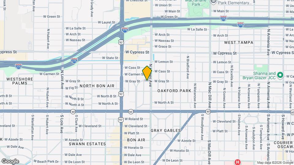 3606 W Gray St Mapa y Detalles de la Ubicación