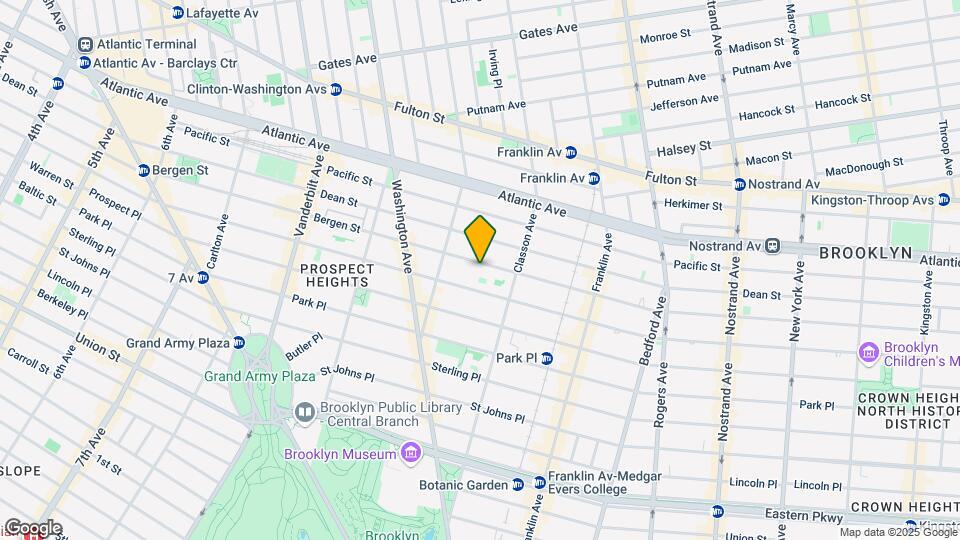 818 Bergen St Map and Location Details