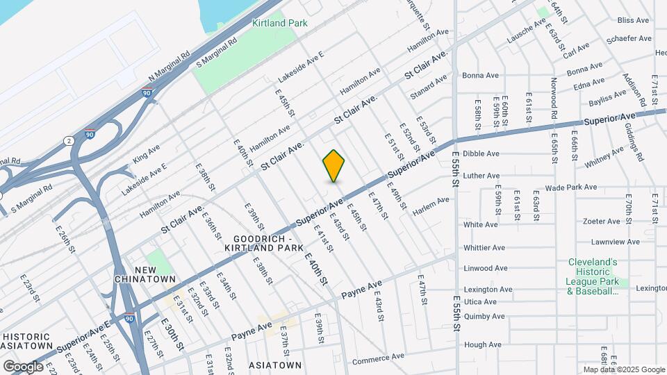 1438 E 45th St, Unit 1 Map and Location Details