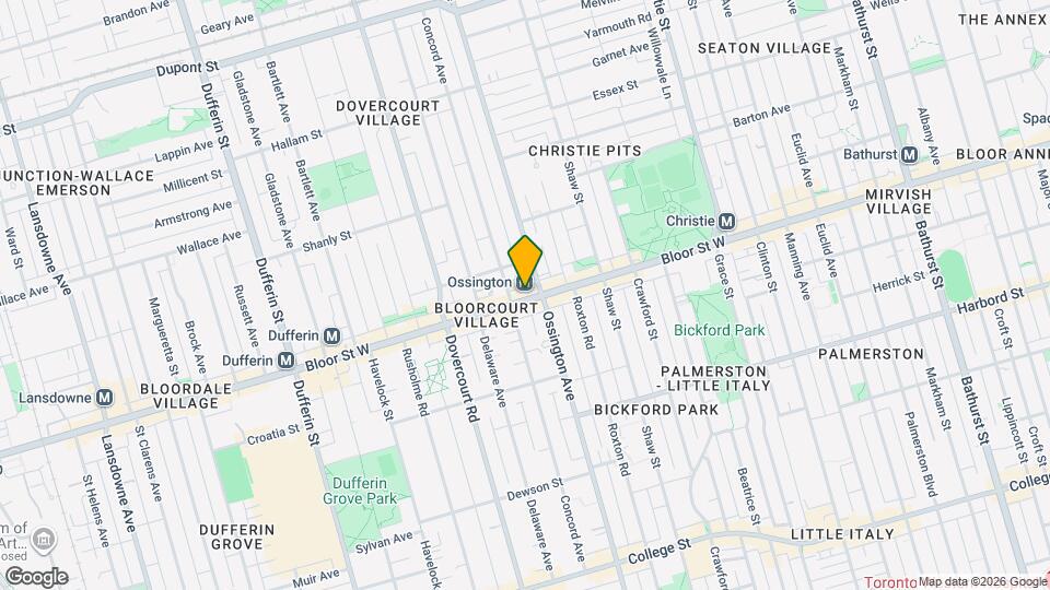 904 Bloor St W Map and Location Details