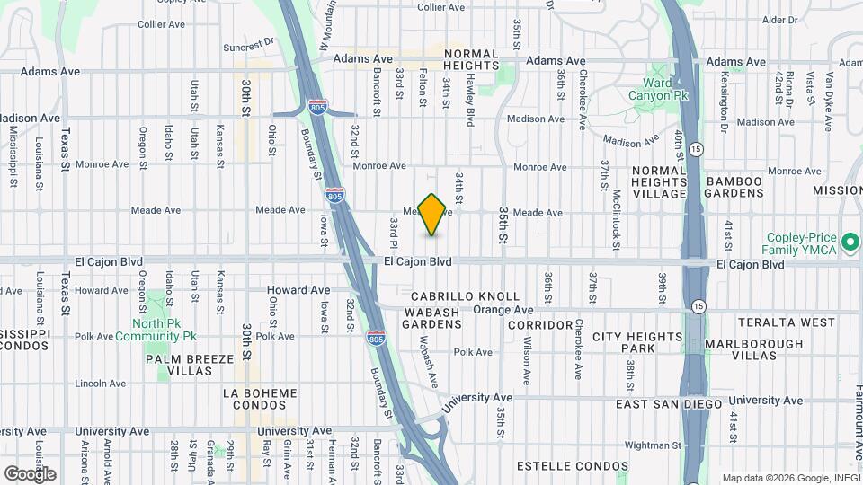 4326 Felton St Map and Location Details