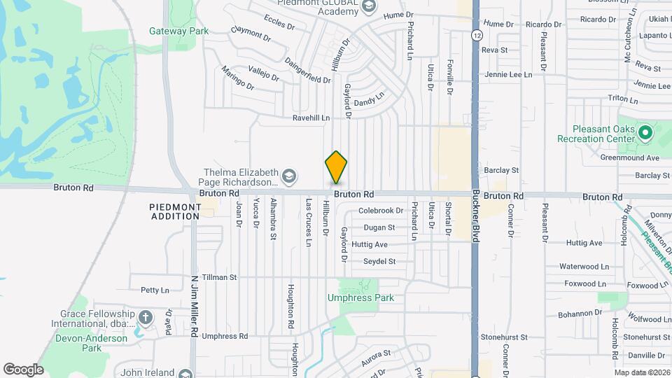 2104 Hillburn Dr Map and Location Details