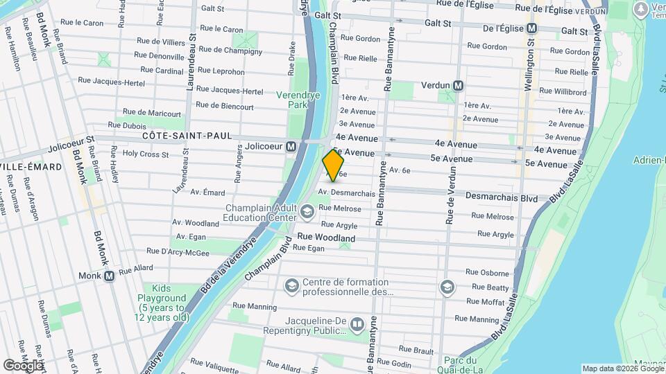 1107-1113 Desmarchais Av Map and Location Details