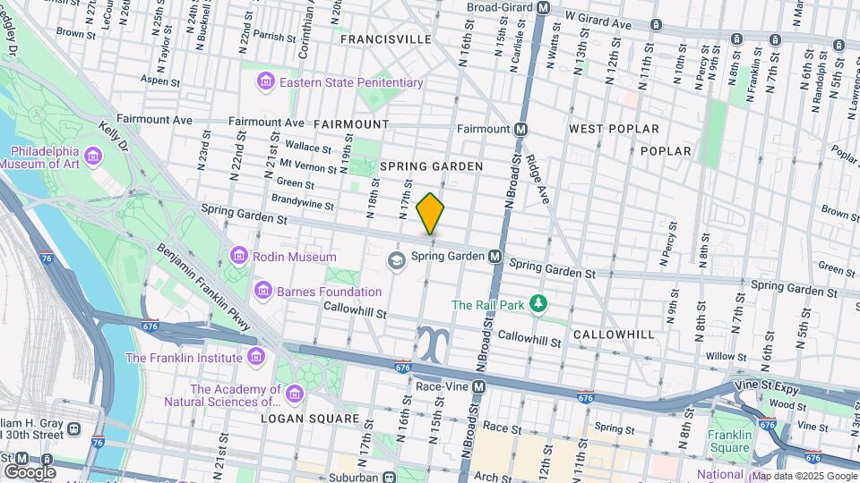 1601 Spring Garden St Map and Location Details