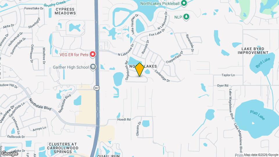 3208 Saddlebrook Ave Map and Location Details