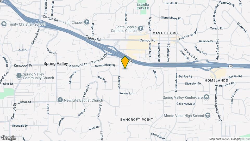 Kenora Terrace Apartments - Spring Valley, CA Map and Location Details