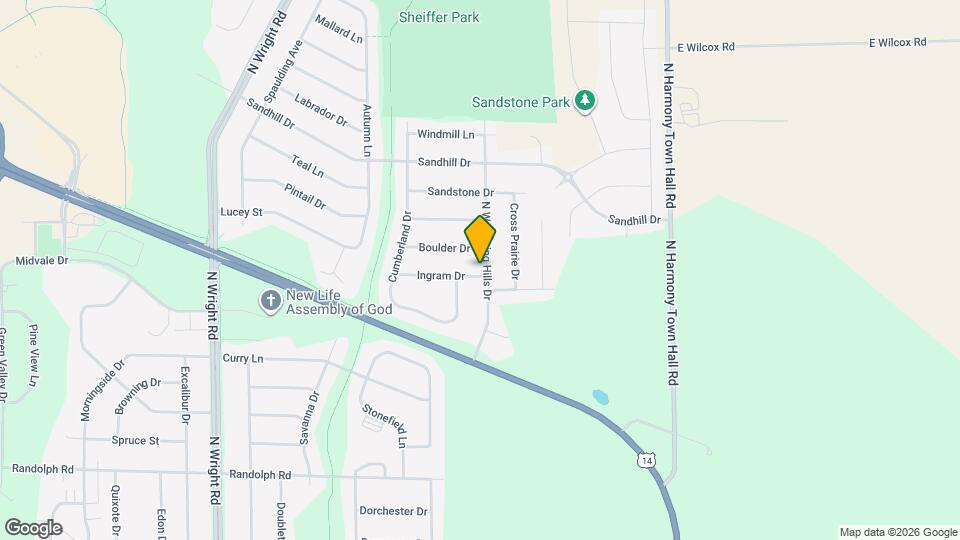 2615-2617 N Wuthering Hills Dr Map and Location Details