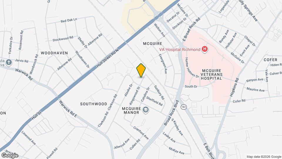 1418 Kingswood St Map and Location Details