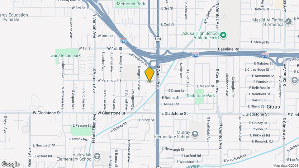 178 W Paramount St Map and Location Details
