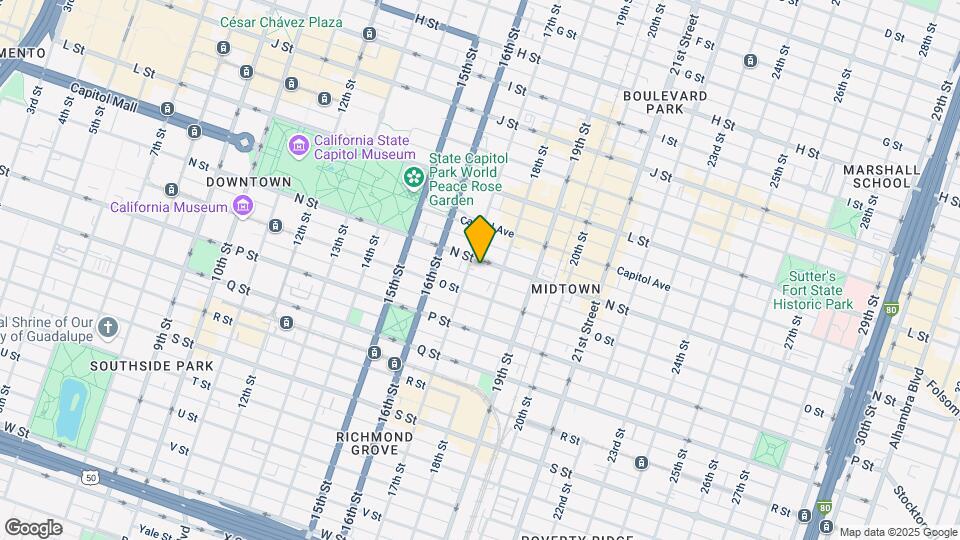 1708 N St Map and Location Details