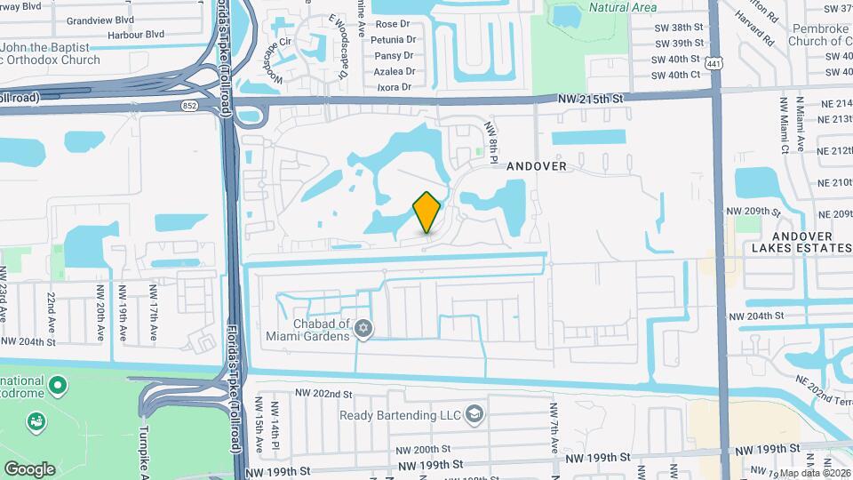 1002 NW 208th Terrace Map and Location Details