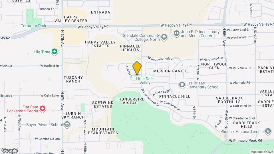 6115 W Park View Ln Map and Location Details