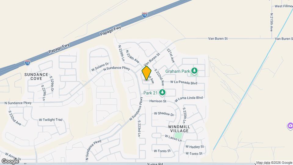 22312 W La Pasada Blvd Mapa y Detalles de la Ubicación