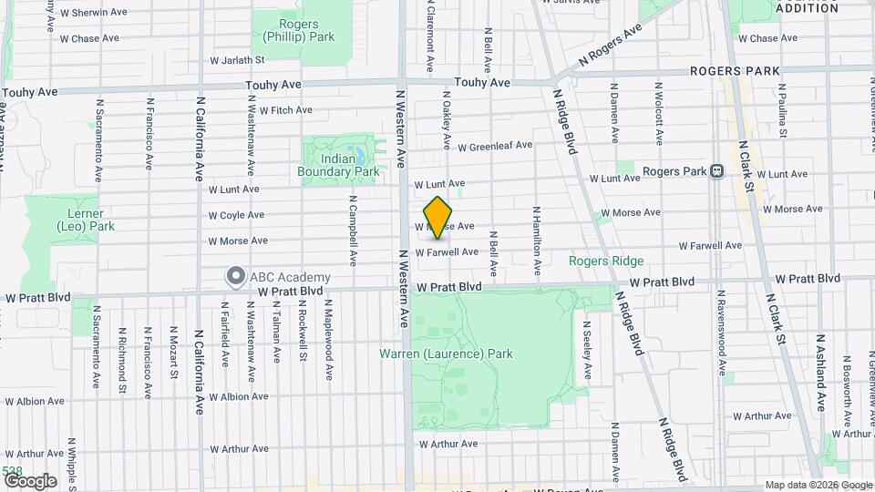 2308 W Farwell Ave Map and Location Details